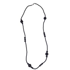 NEW | Dark Brown Beaded Fashion Necklace | 20.5"